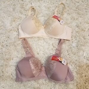 Wire Free Bra Bundle Lot of 2 Size 36C